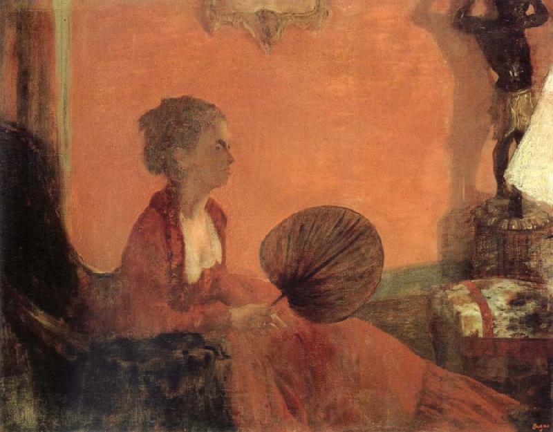 Edgar Degas Madame Camus en rouge china oil painting image